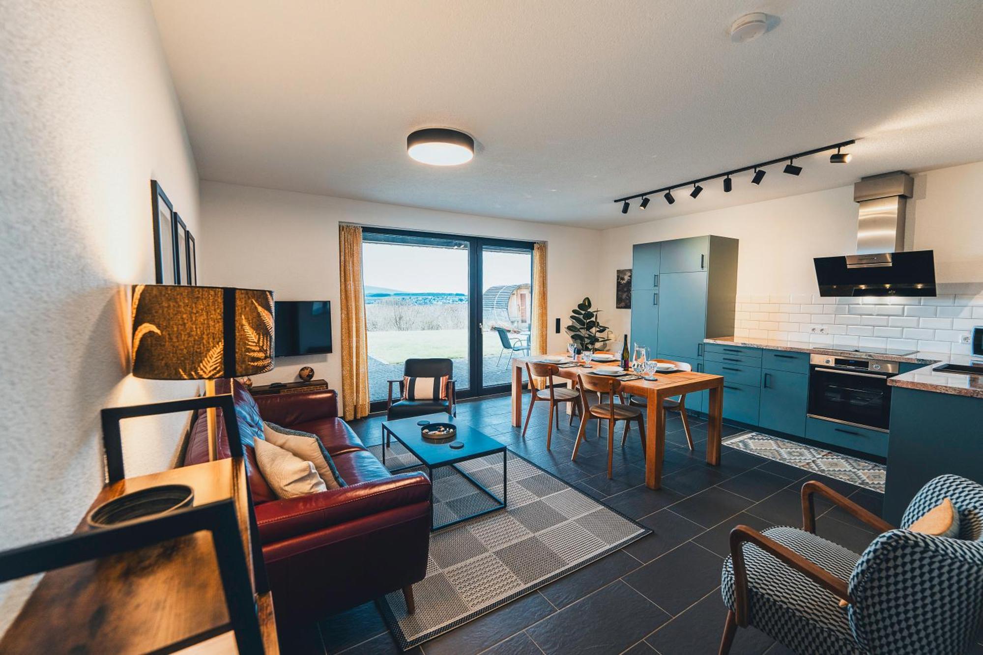 Hunsrück Valley View Apartment with Cedar SAUNA Bruschied Exterior foto